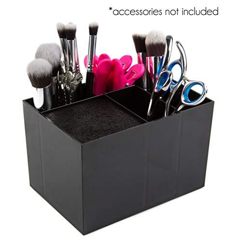 Professional Scissors Box Holder Case Desktop Combs Clips Storage Box for Barber