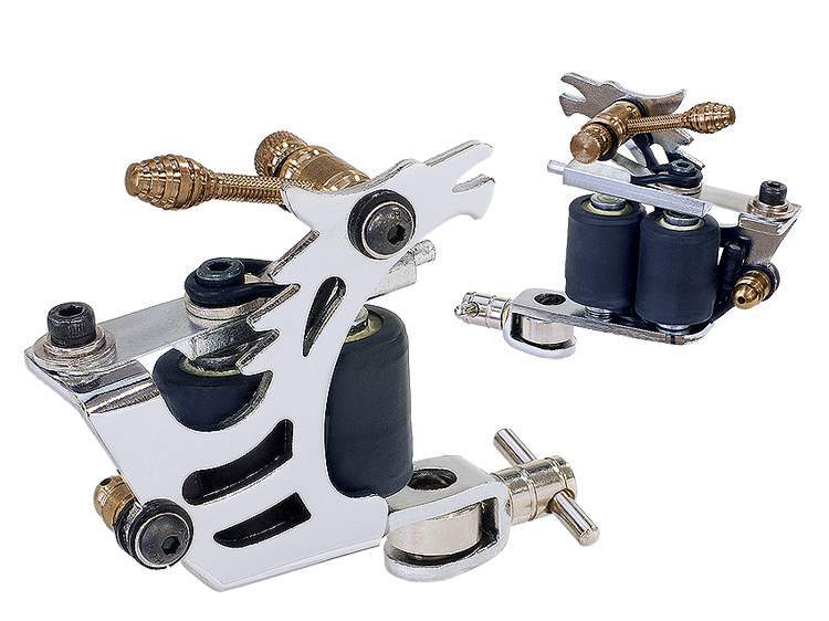Dual Coil Tattoo Liner Shader Machine - Chrome