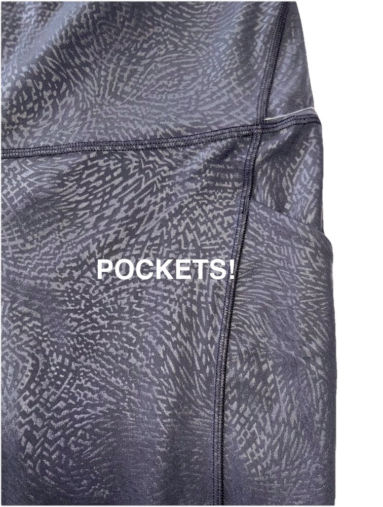 NWT🖤LULULEMON🖤SIZE 14🖤ALIGN HR 25” W/POCKETS🖤AUTHENTIC🖤RIPPLE EMBOSS BLACK