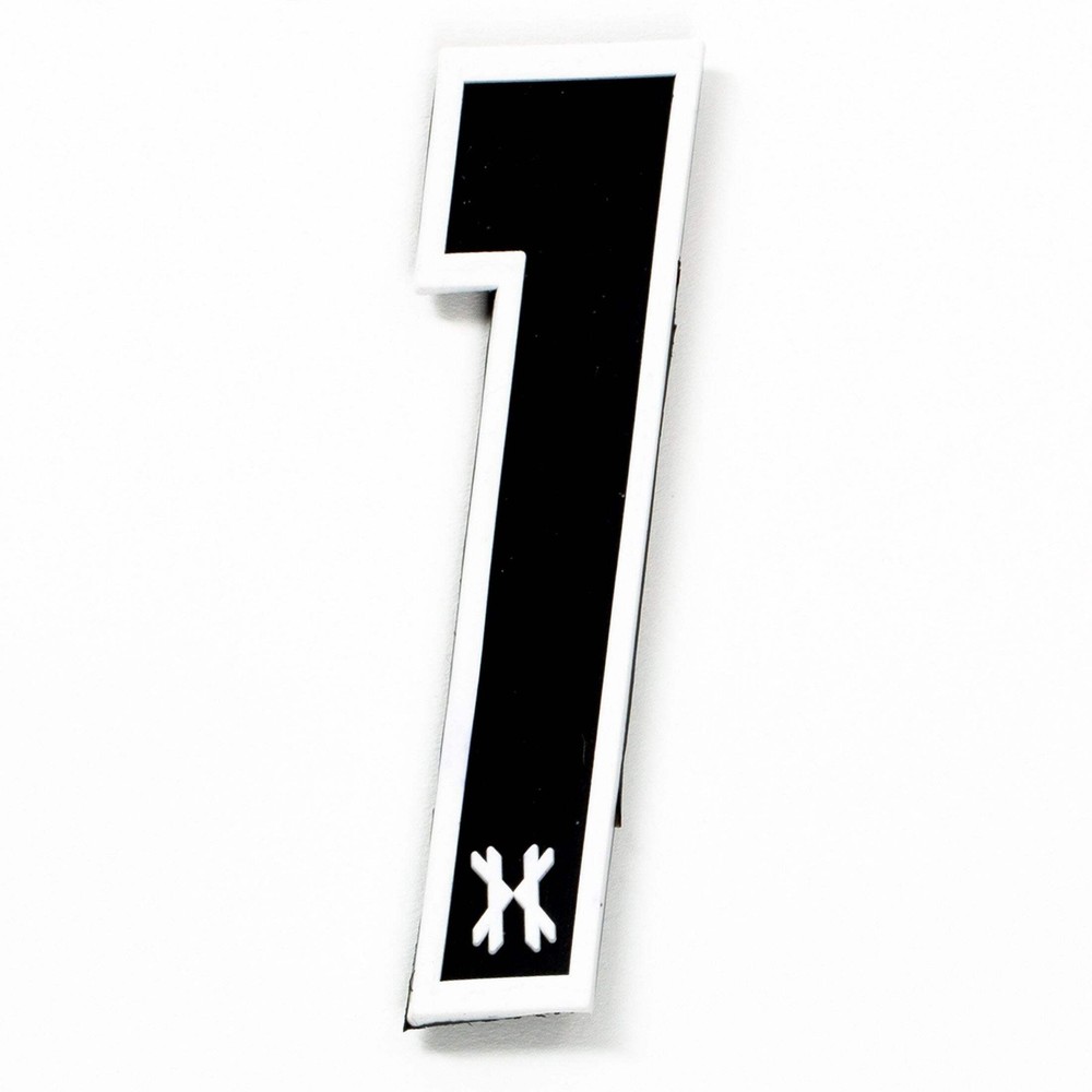 HK Army Rubber Number Patch W/ Hook and Loop - "1"