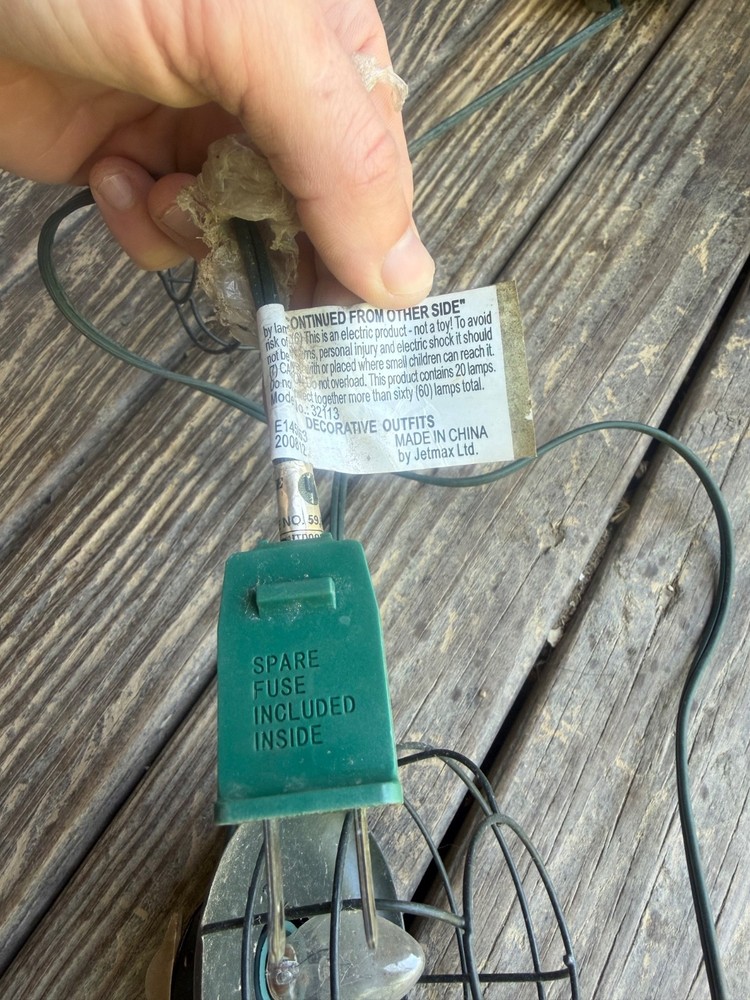 Vintage JetMax Lantern Wire Style String Lights - Set of 3