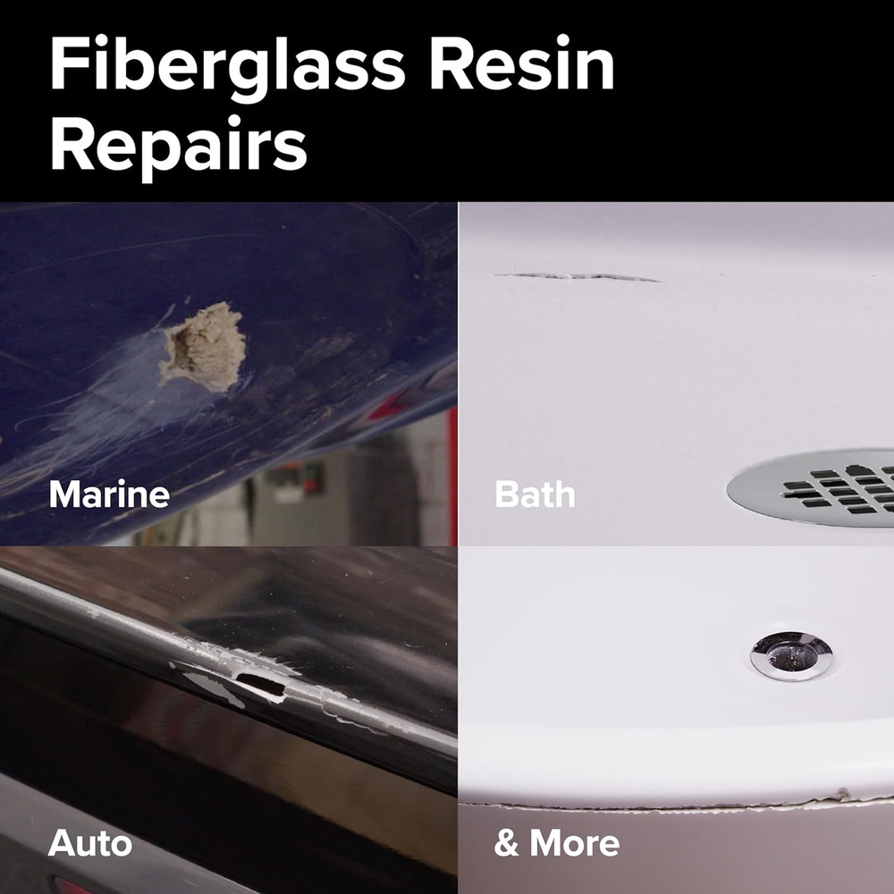 Fiberglass Resin - Quart - Bath, Marine & Auto
