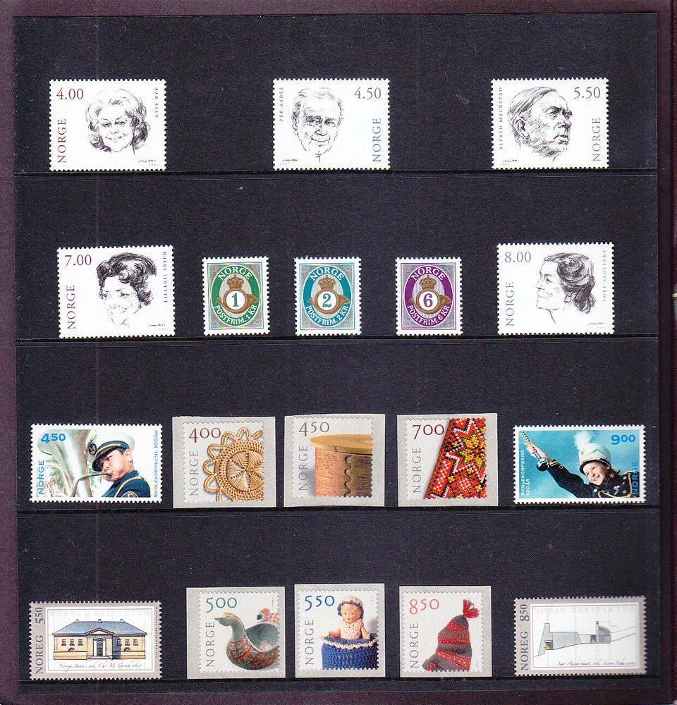 NORWAY YEARPACK 2001 MNH. Catalog value about $77.80