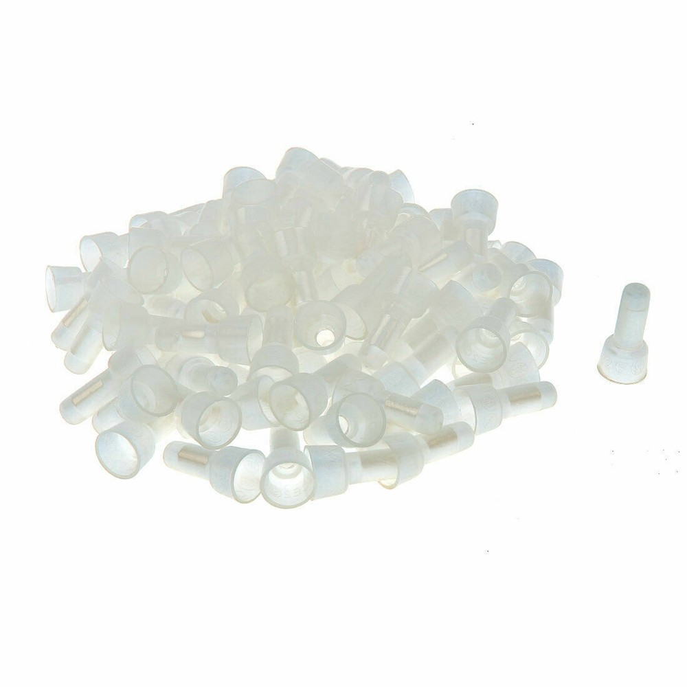 100 Pcs CE-2 Closed End Crimp Cap 16-14 AWG Nylon Wire Connector Terminal ✦KD