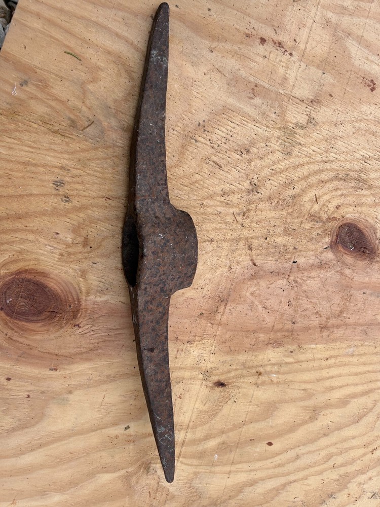 Long Pick Head Rusty Rustic no handle Original Vintage Primitive Farm Decor