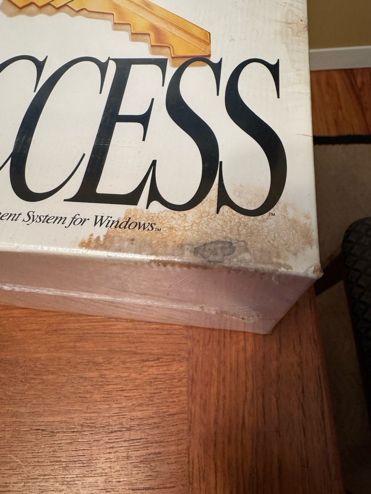 Vintage Microsoft Access v1.0 DBMS Software for Windows NIB Still Sealed