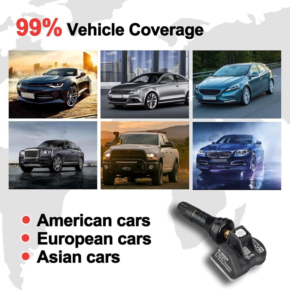 Autel MX-Sensor Universal Programmable TPMS Sensor 315 & 433MHz Pressure Sensor