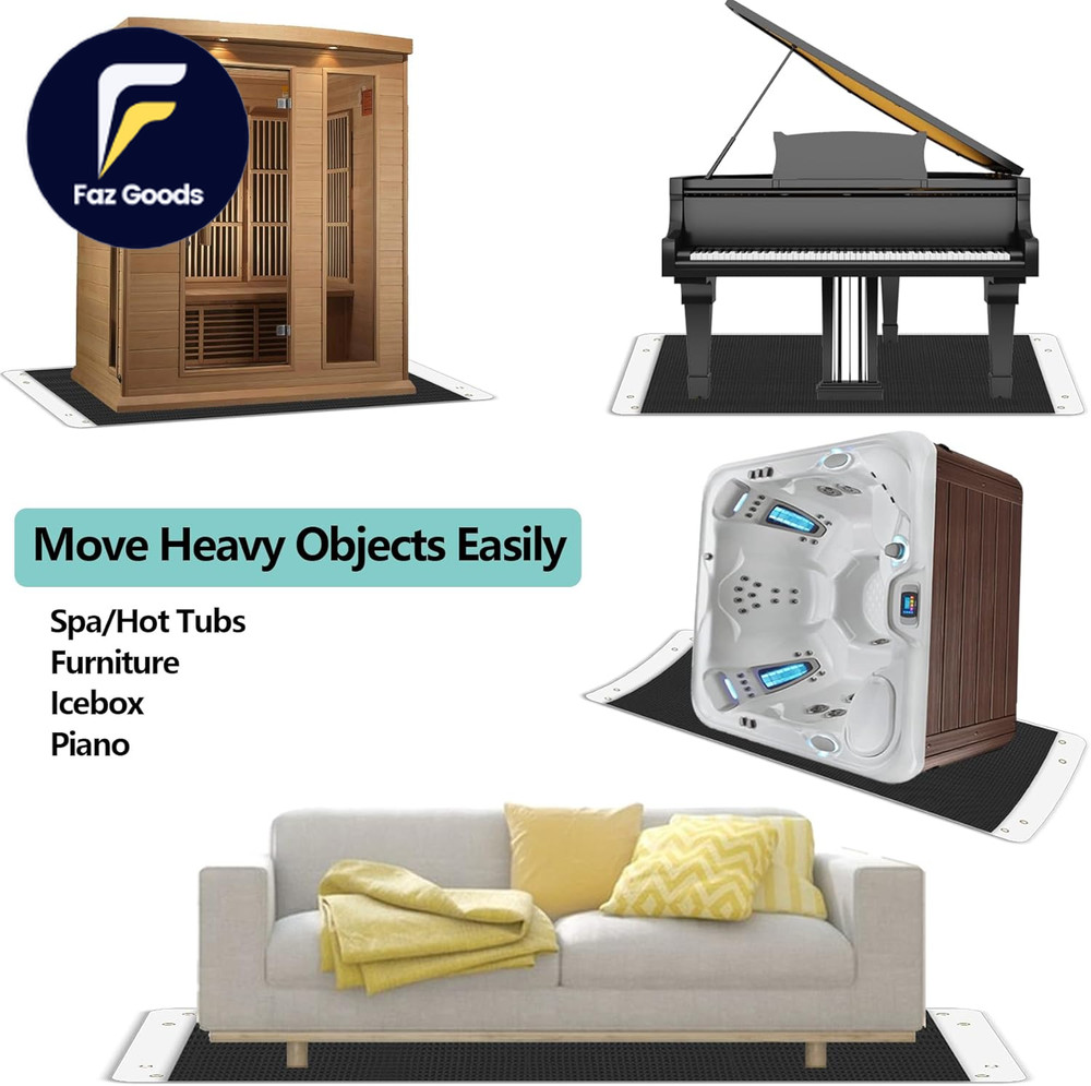 Oversized Drag Sled with Pull Strap Used to Move Heavy Objects like Hot Tub Spa