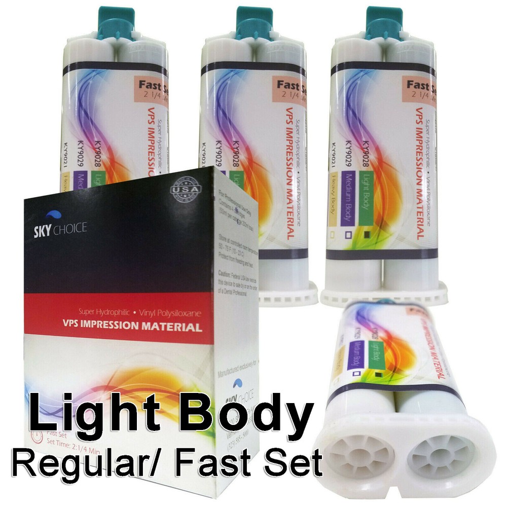 IMPRESSION MATERIAL LIGHT BODY FAST / REGULAR SET VPS 50ML x4