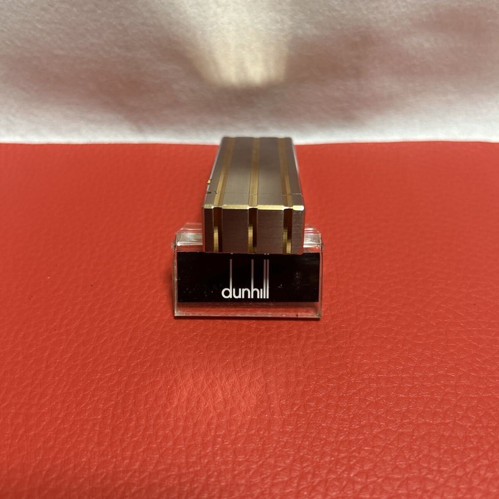 Overhauled Dunhill Rollagas lighter Silver Gold d mark without box