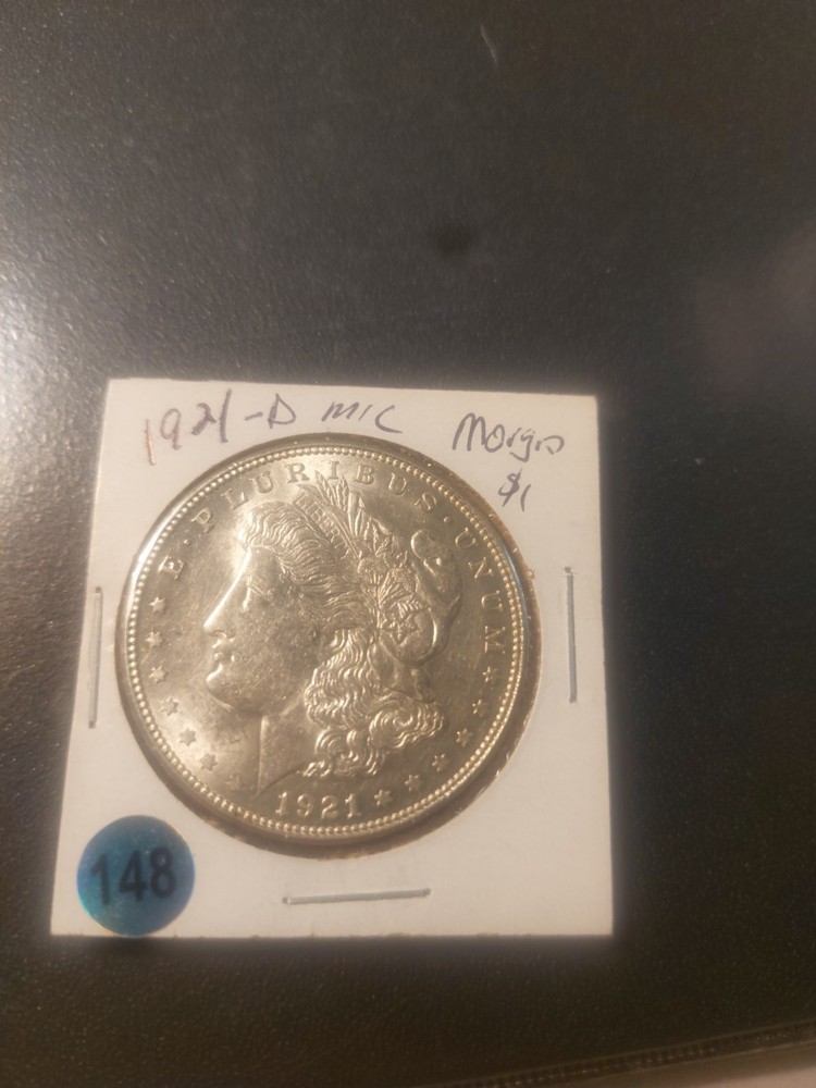 1921 Micro D / Morgan silver dollar 90% silver coin