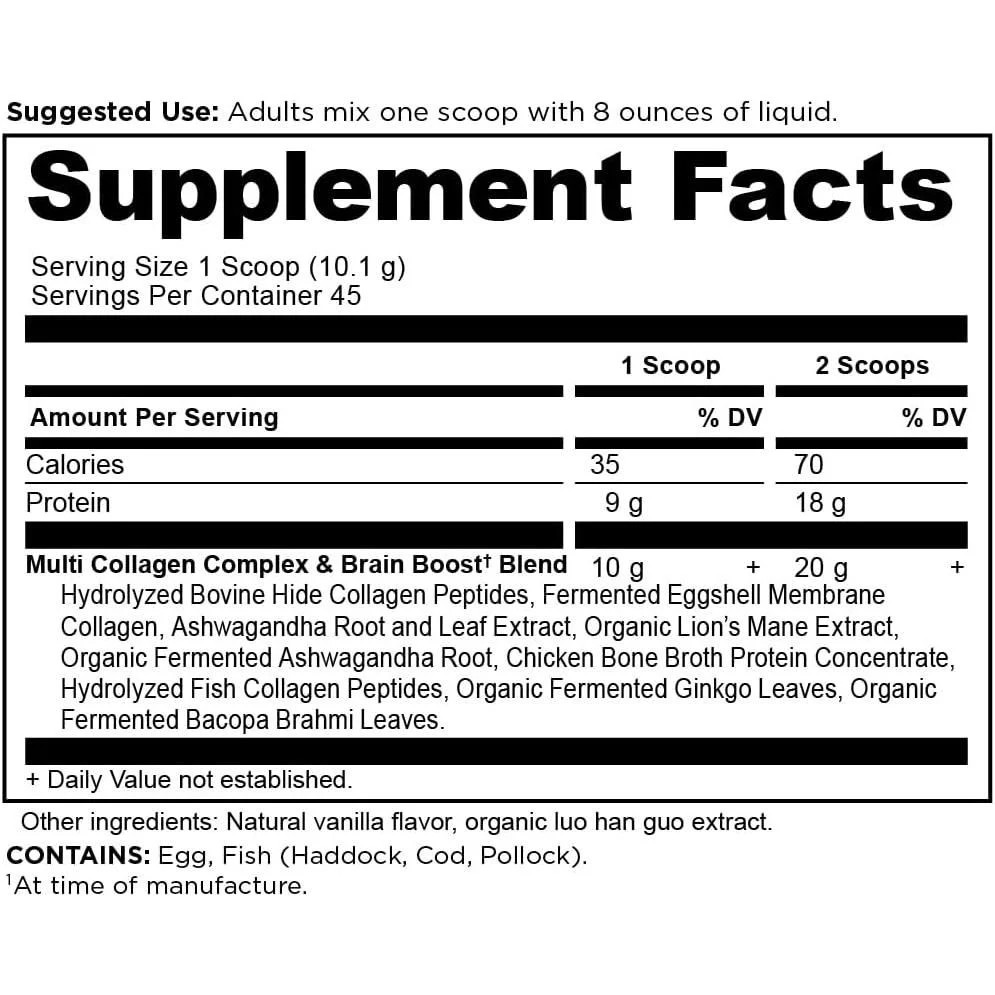 Ancient Nutrition Multi Collagen Protein Brain Boost