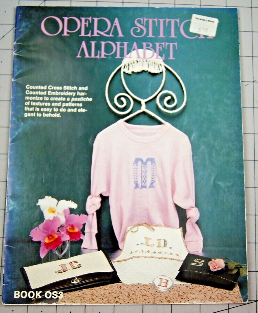 OPERA STITCH ALPHABET  Embroidery ... Counted on Aida Cloth