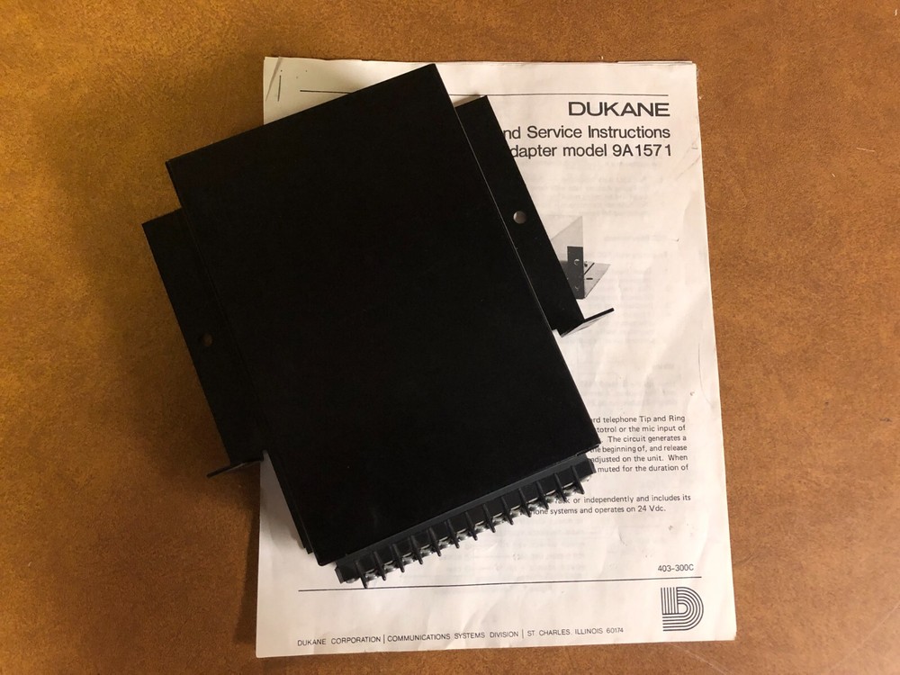 Dukane 9A1571 Paging Adapter