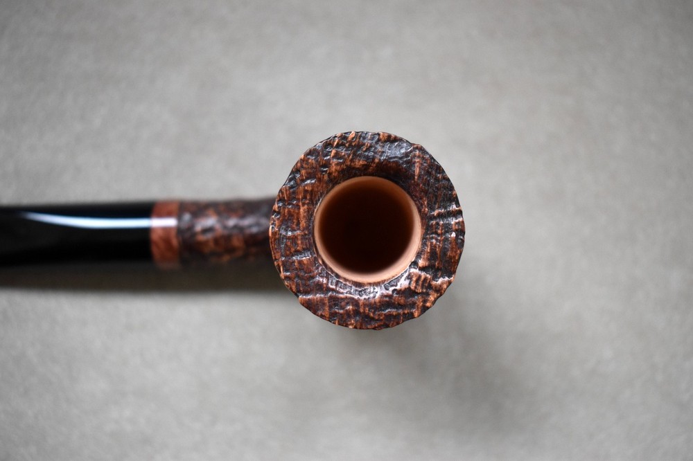 Moretti Pipe Sandblasted Freehand Bird's Eye