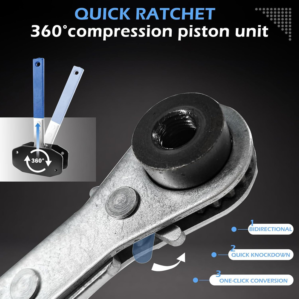Brake Caliper Compression Tool 360° Adjustable Piston Compressor Caliper Piston