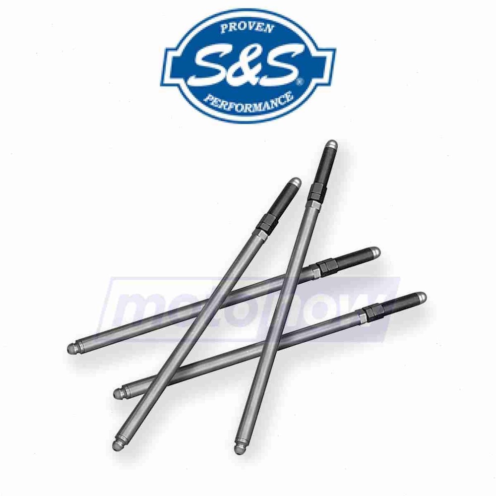 S&S Cycle 93-5076 Adjustable Pushrods for Engine Valve Train Pushrods sj