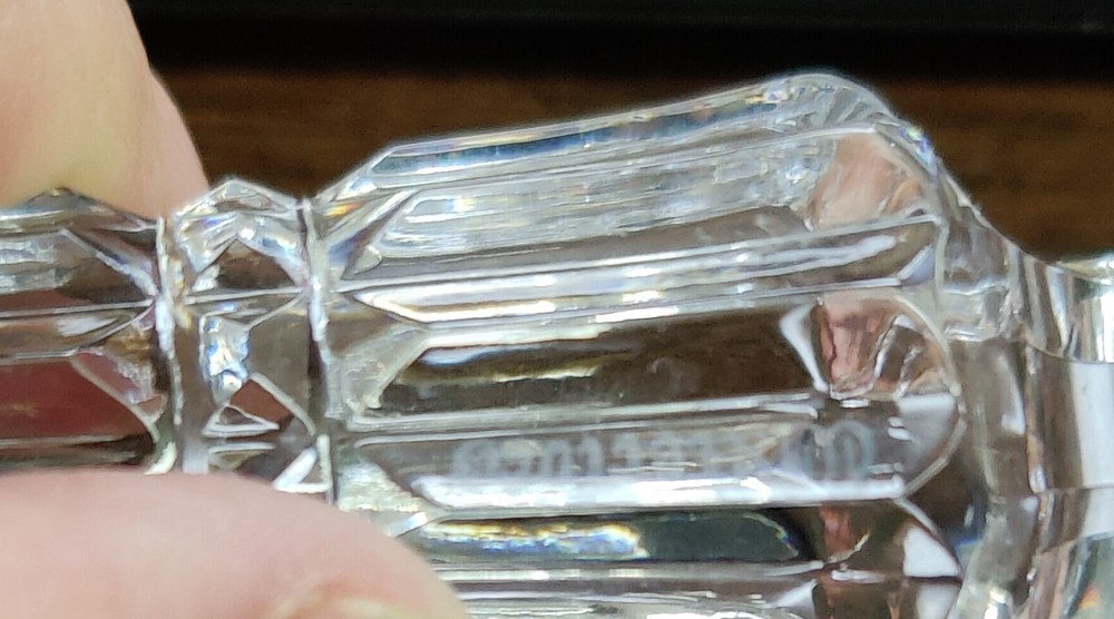 Waterford Cake & Pie Server w Crystal Handle & Serrated Stainless Blade