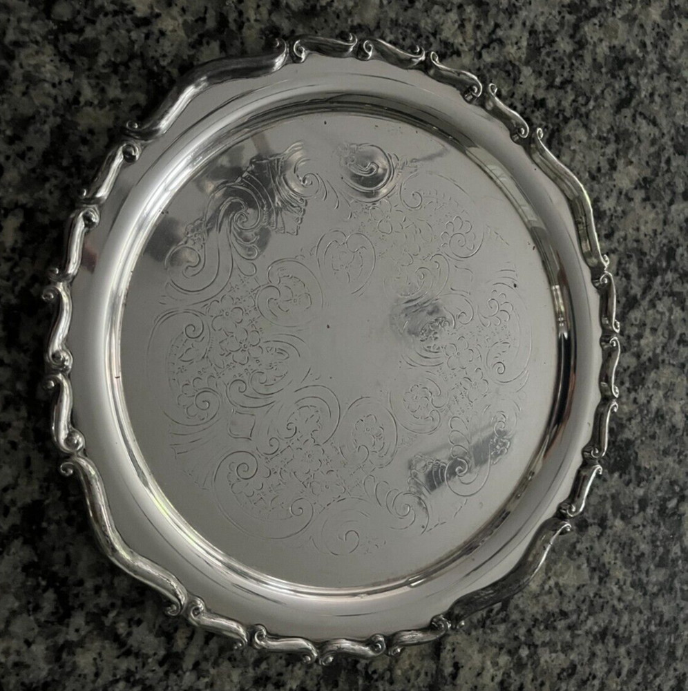 Vintage Rogers Silver Co. Silver Plate 11" Tray
