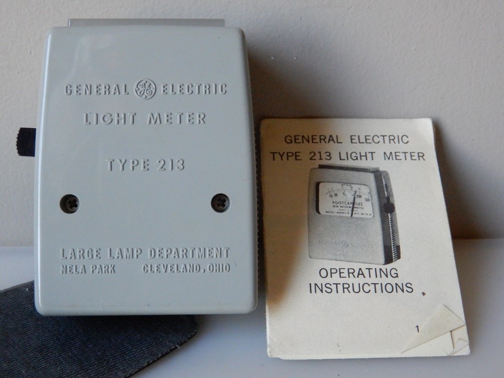 General Electric Type 213 Light Meter + Original Case + Instructions
