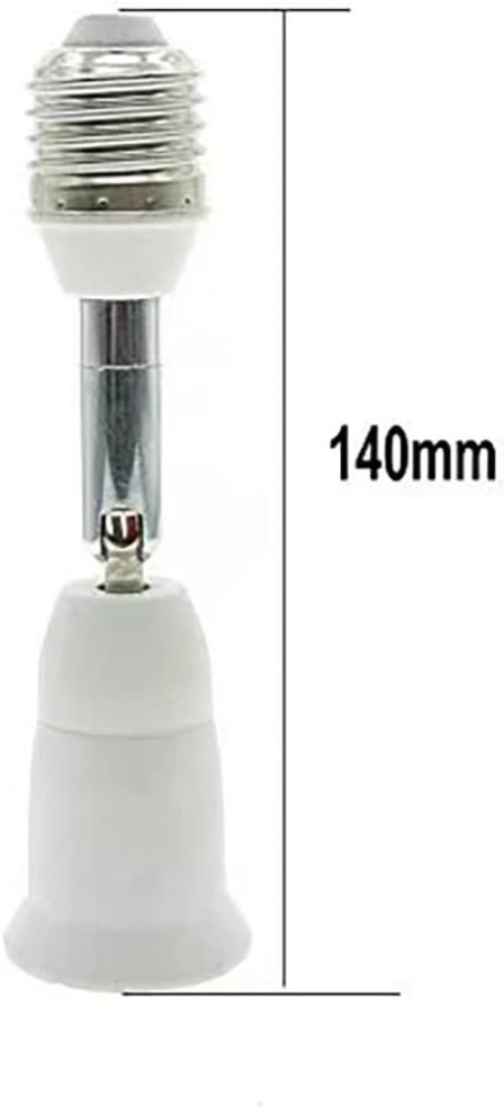 E26/E27 Light Socket Extender - 4.5 Inch Adjustable 2-Pack for Bright Spaces