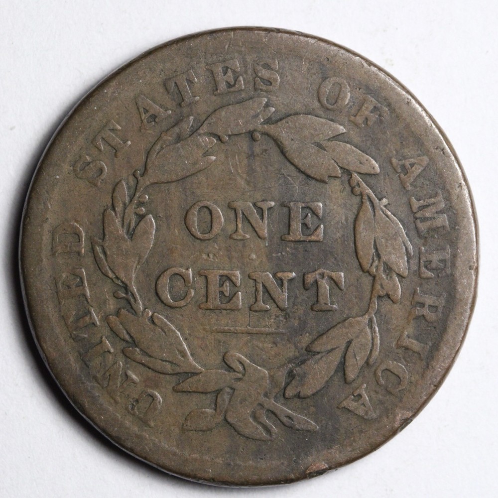 1838 Coronet Head Large Cent CHOICE FINE E153 XWCA