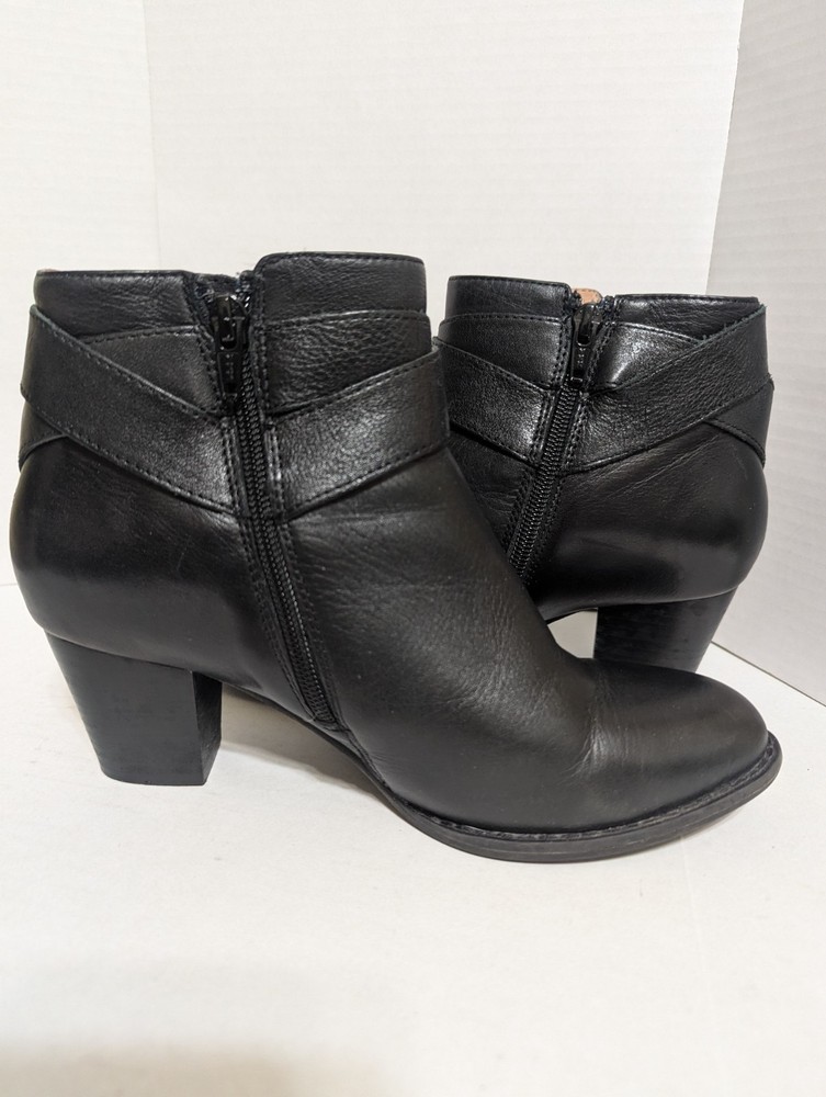 Vionic Women's Size 7 Trinity Side Zip Heel Ankle Boots,