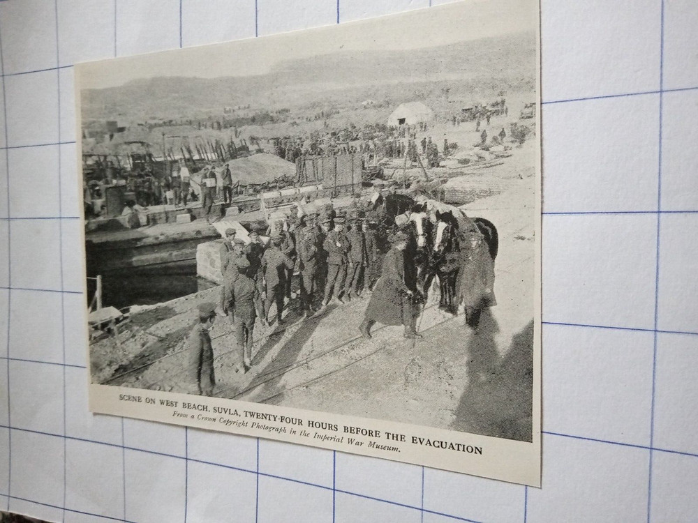 West beach before evacuation Suvla