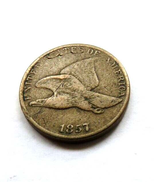 1857 U.S. FLYING EAGLE ONE CENT PIECE