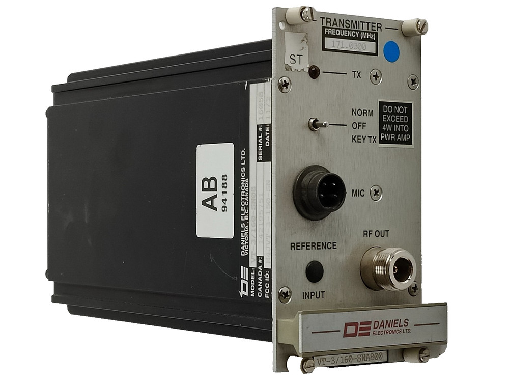 DANIELS ELECTRONICS VT-3/160-SN08 TRANSMITTER