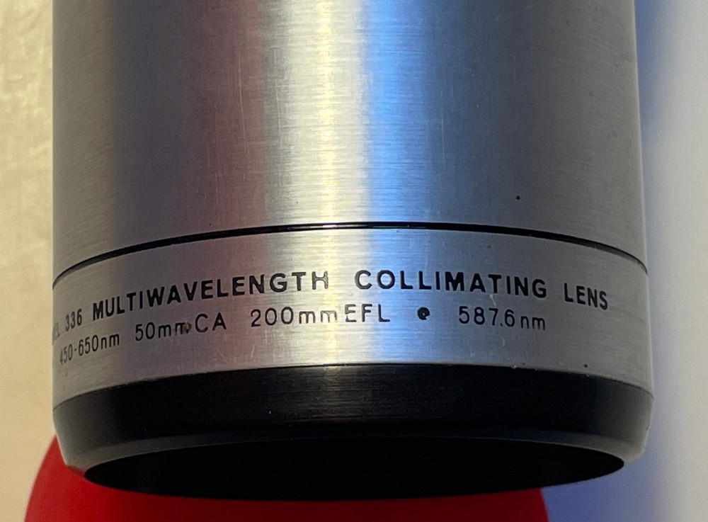 Spectra-Physics 336 multi-wavelength collimating lens + 332 spatial filter