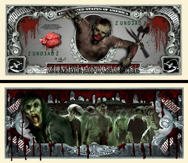 OUR ZOMBIE APOCALYPSE BILL (WITH PROTECTIVE SLEEVE)