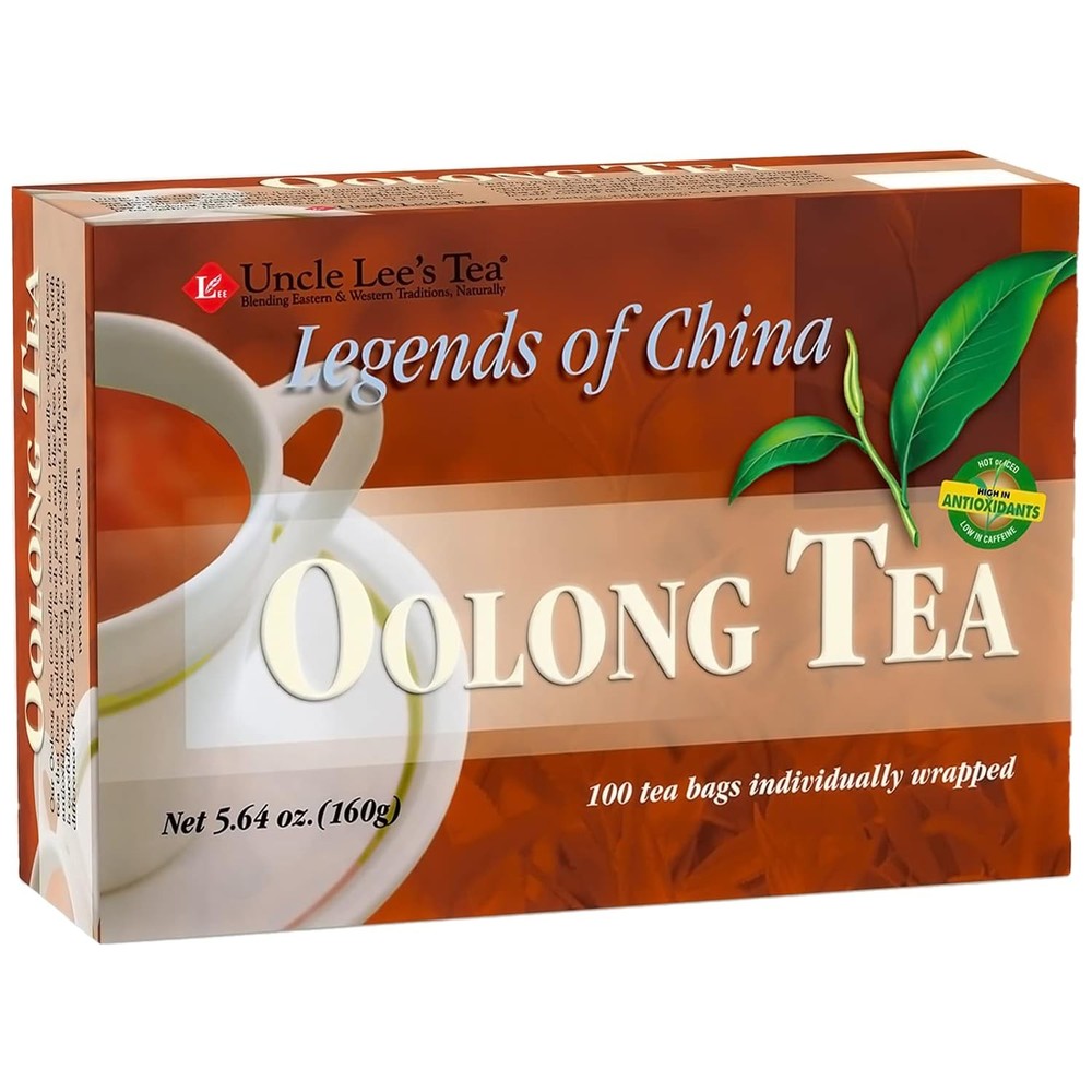 Uncle Lee�s Premium Oolong Tea, Caffeinated, 100 Count � Antioxidant-Rich