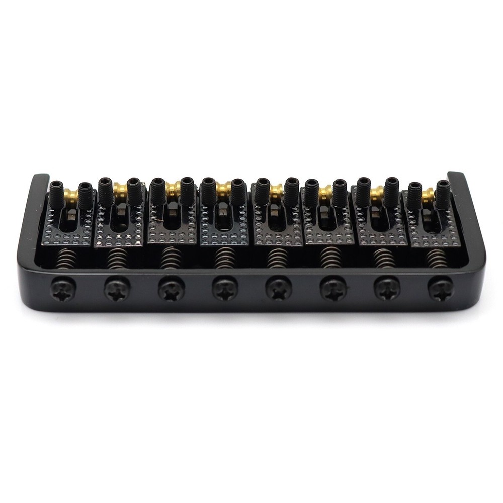 Metal 8 String Electric Guitar Fixed Bridge Roller Saddles Hardtail Bridge Black