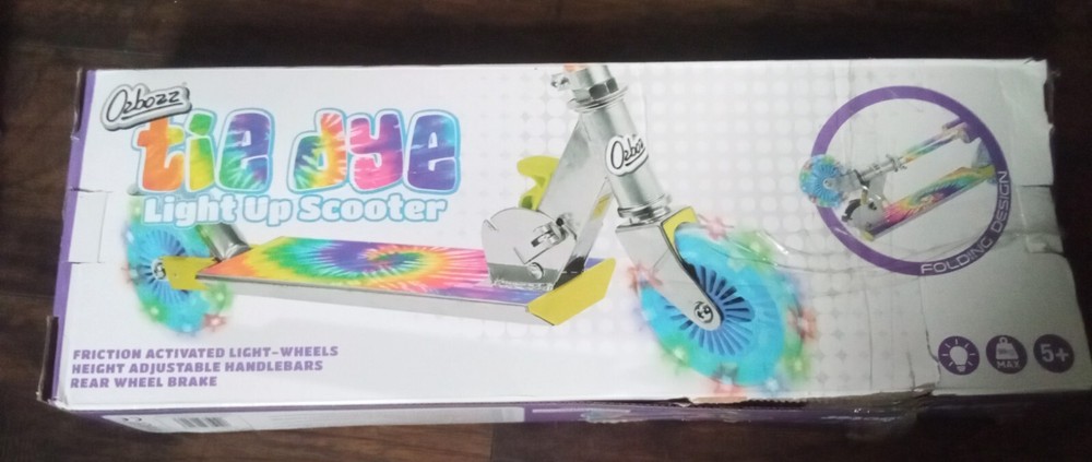 Tie Dye Light Up Scooter New In Box
