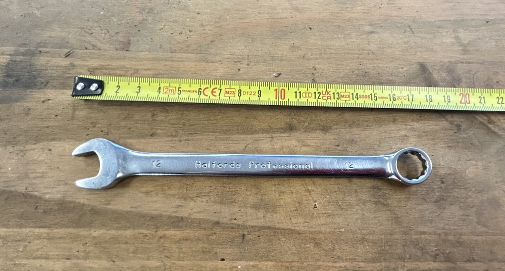 Halfords Professional 12mm Metric Sized Combination Spanner.