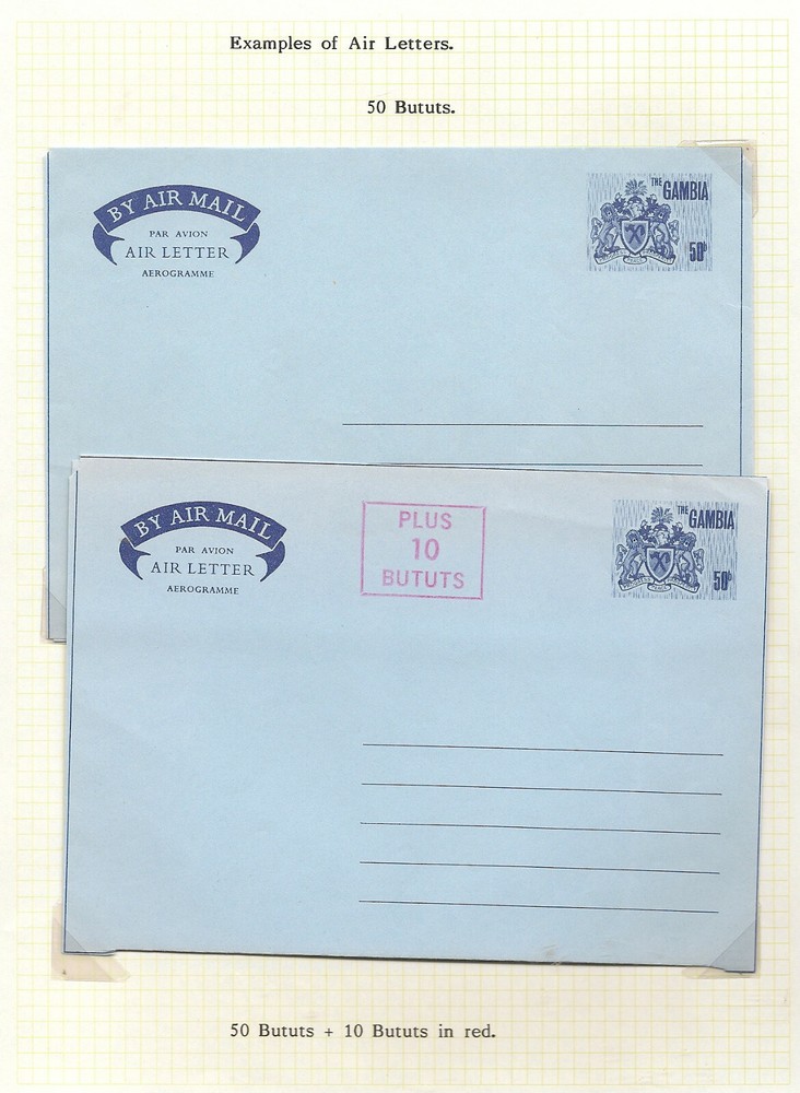 GAMBIA AEROGRAMMES KGVI/QEII (11)