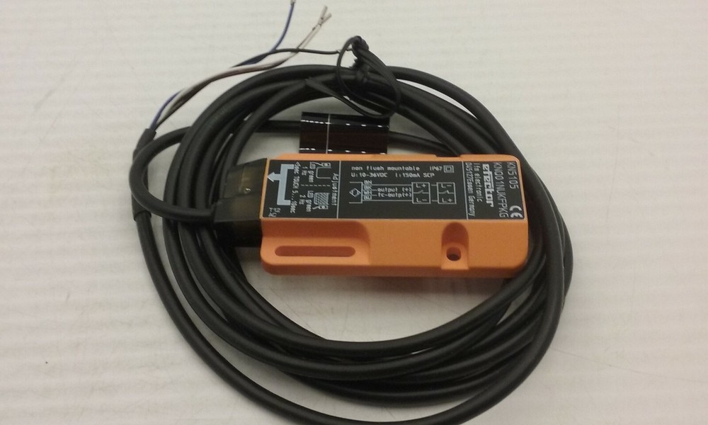 IFM EFECTOR KNQ01NUKFPKG LEVEL SENSOR RECTANGULAR PLASTIC W/CABLE (KN5017) NIB