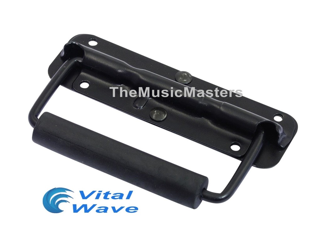 (2) Spring Surface Mount Cabinet Pocket Handles DJ Rack Case Speaker Box Handle