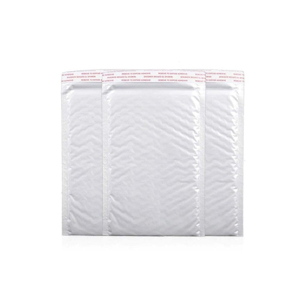 200x White Plastic Mailers Bubble Wrap Envelopes 11x13cm For Letter Postage