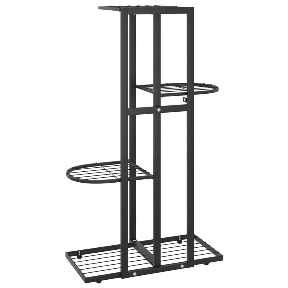Plant Stand Black Metal Medium Plant Stand Rectangular