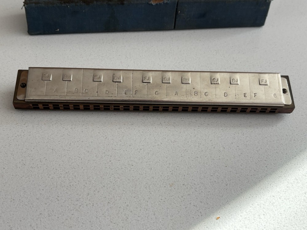 Vintage Harmonica Hohner Polyphonia #6 with Original Box
