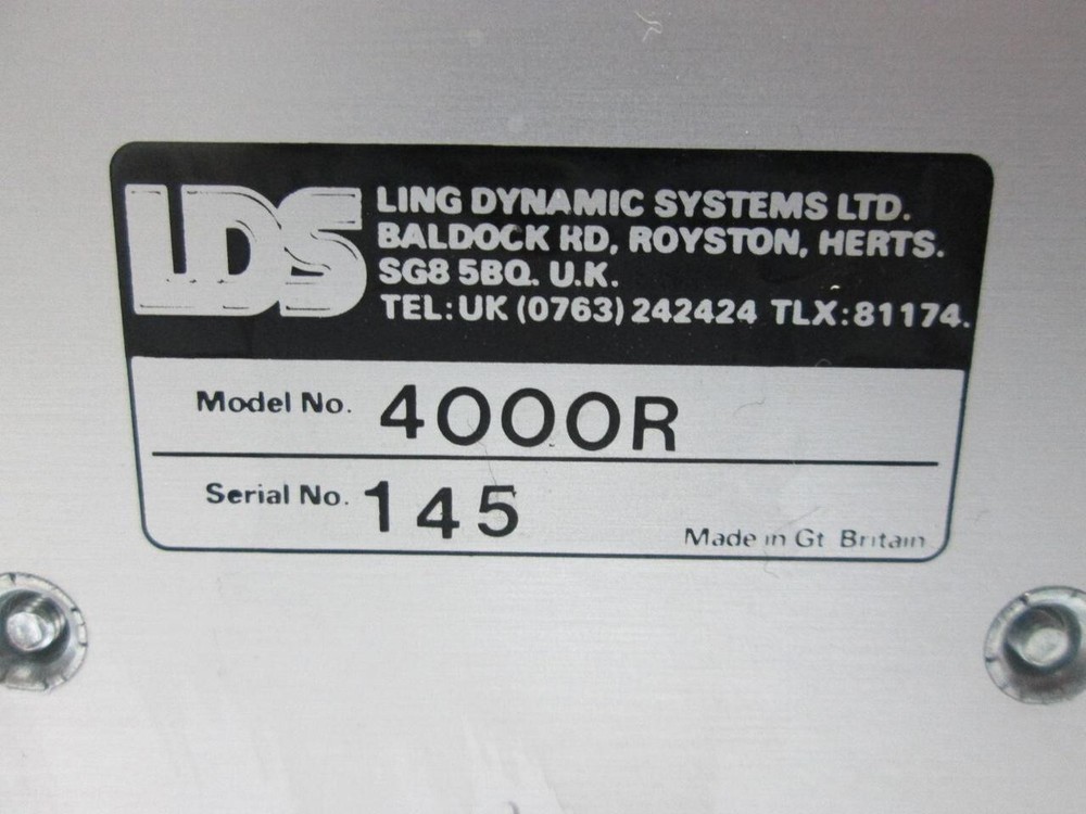 LDS DVC4000 DIGITAL VIBRATION CONTROLLER T55873