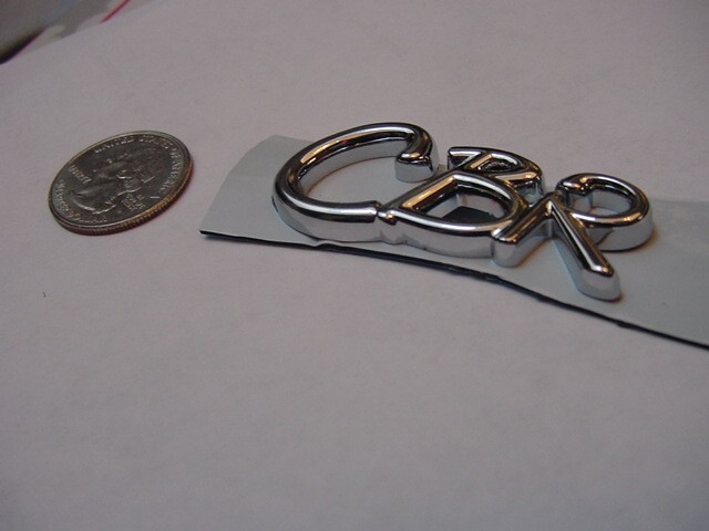 FORMULA BOAT CHROME EMBLEM " CBR " FOR HULL OR DASH INITIALS !