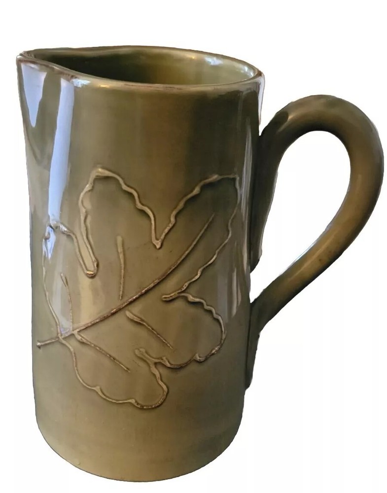 Raised Leaf Pitcher, Made In Italy
