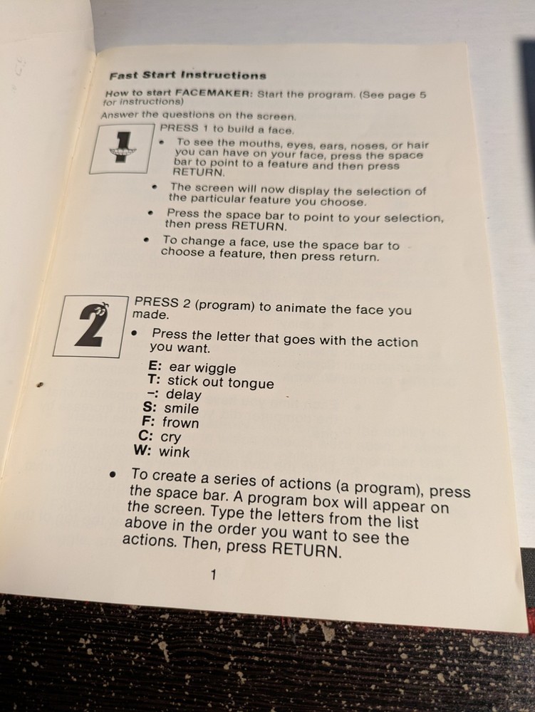 Commodore Vic 20 HesWare Face Maker Computer Game Cartridge *No Box*