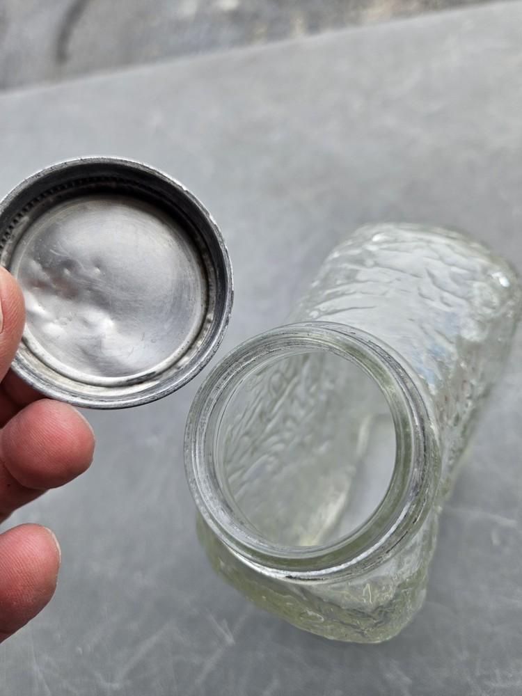 Vintage Anchor Hocking Thin Refrigerator Bottle Embossed Side Spout