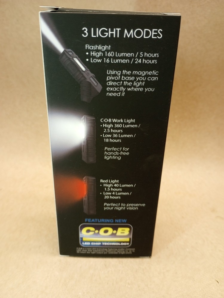 Nebo Armor 3 Flashlight/Work Light Waterproof, Non slip Impact Resistant 4 Modes