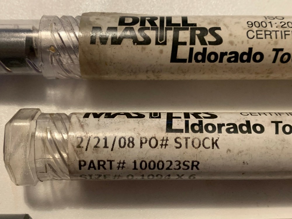 2-PCS-DRILL MASTER ELDORADO - GUN DRILL - .1094 X 6"