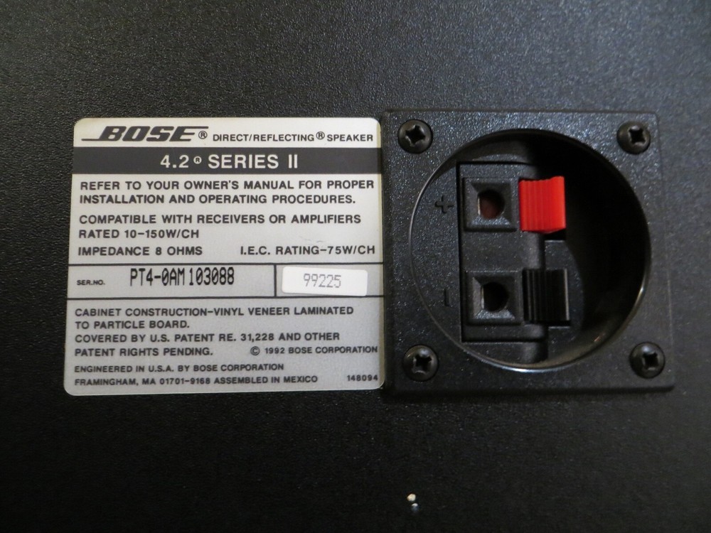 Bose 4.2 Series II Direct Reflecting Speakers